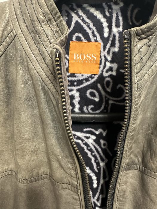 яке Boss кожено leather jacket