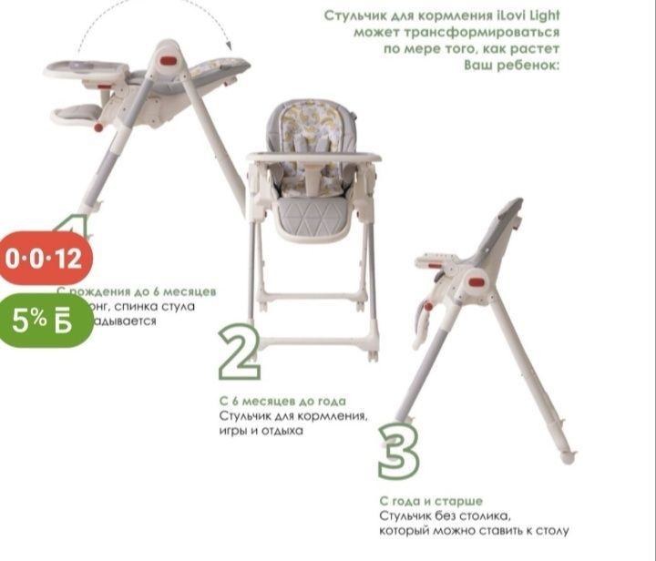 Стульчик для кормления ребенка