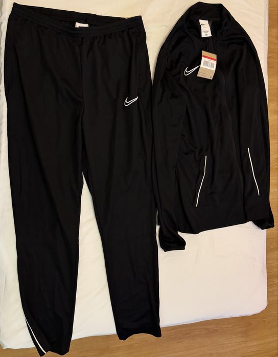 Nike анцунг Футболен спортен слим екип Academy черен и син оригинален