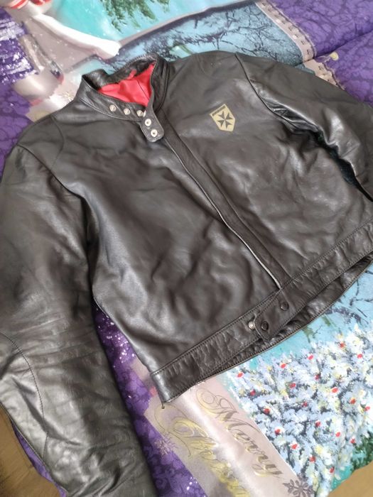 Geaca di piele naturala unisex neagra
