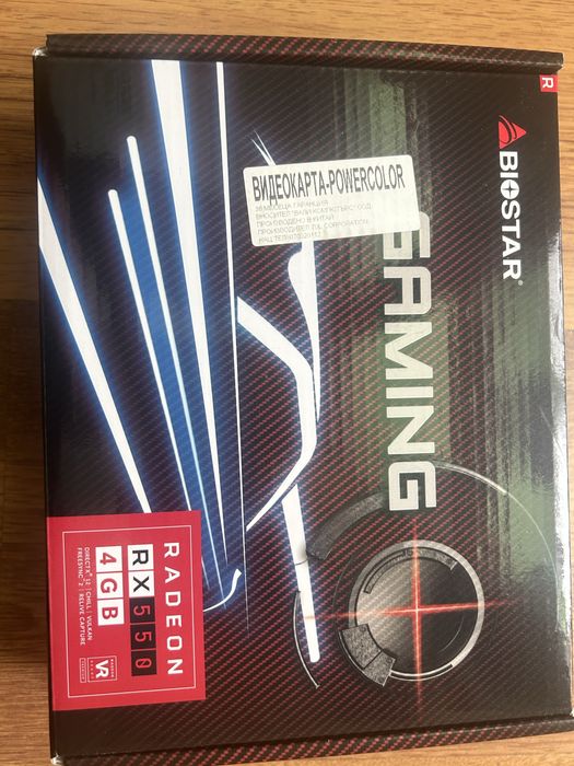 Продавам видео карта BIOSTAR RADEON RX550 4GB 128BIT DDR5
