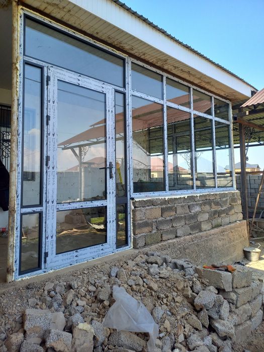 Пластиковые Окна двери витражи Пластик есік терезе