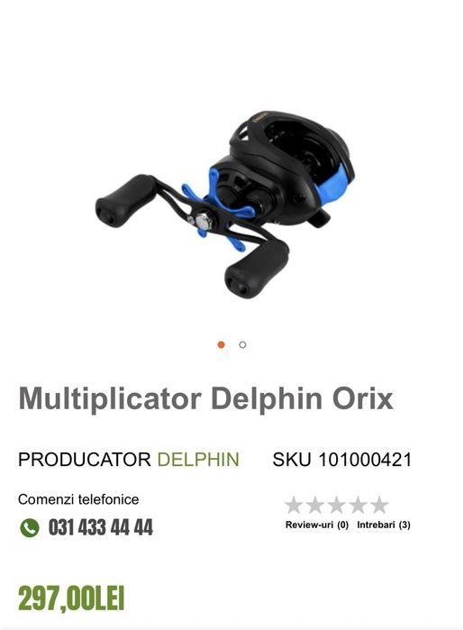 Lanseta combo delphin baitcast