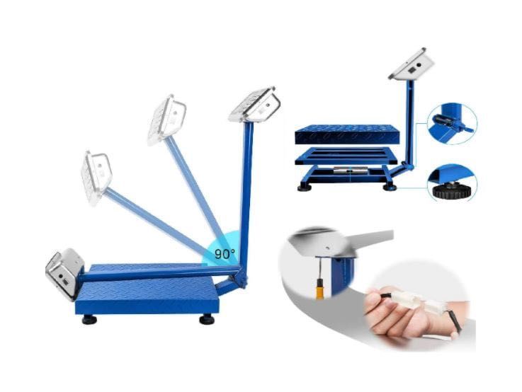 Cantar Electronic 300kg cu acumulator, braț rabatabil, platforma 40*50