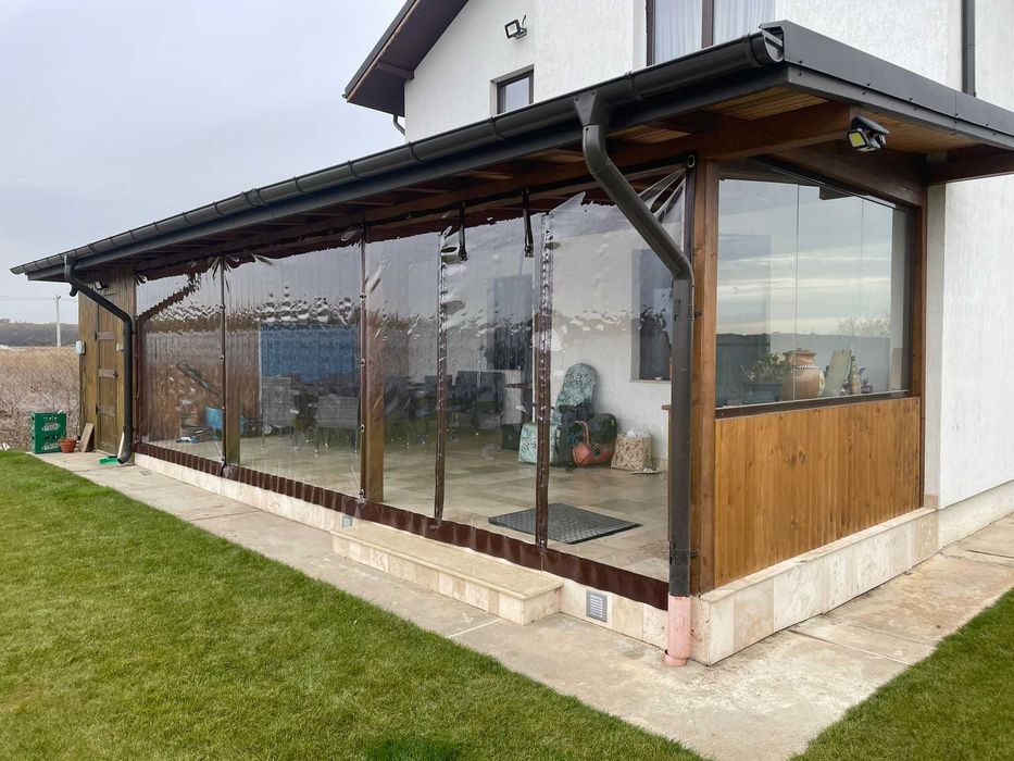 Inchidere terasa si foisoare cu folie transparenta PVC Cristal