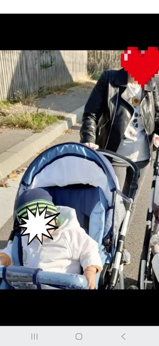 Vând căruț copil 3 în 1