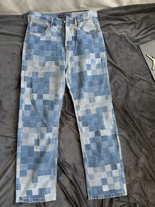 Pantaloni LouisVuitton blue/black marime M/L/XL