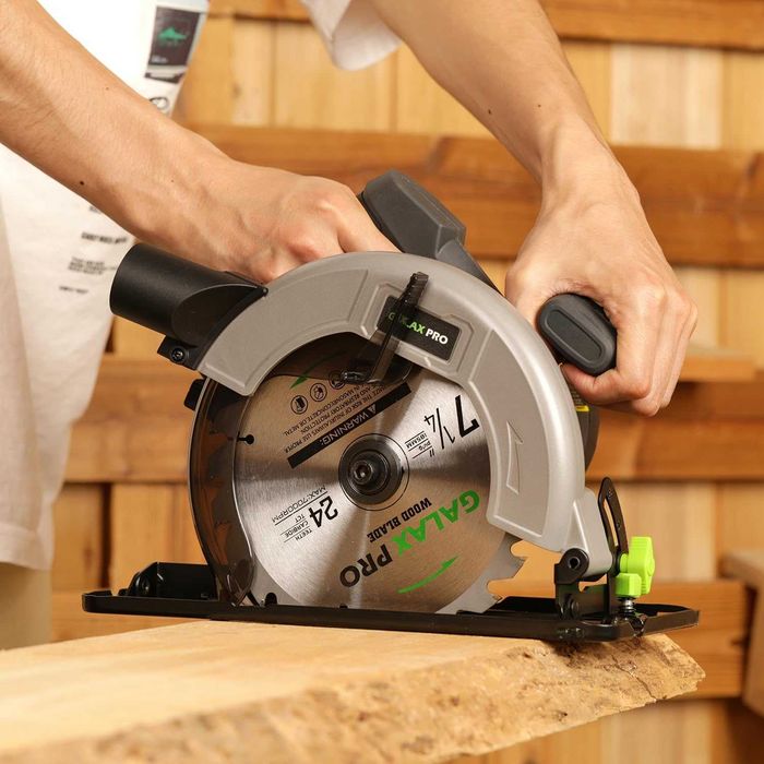 Циркуляр GALAX PRO 1400W / 6000 RPM / 185 мм диск / 62 мм рязане