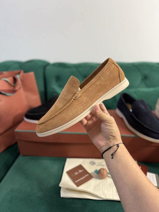 Mocasini Loro Piana piele naturala 100% Full Box colectie noua