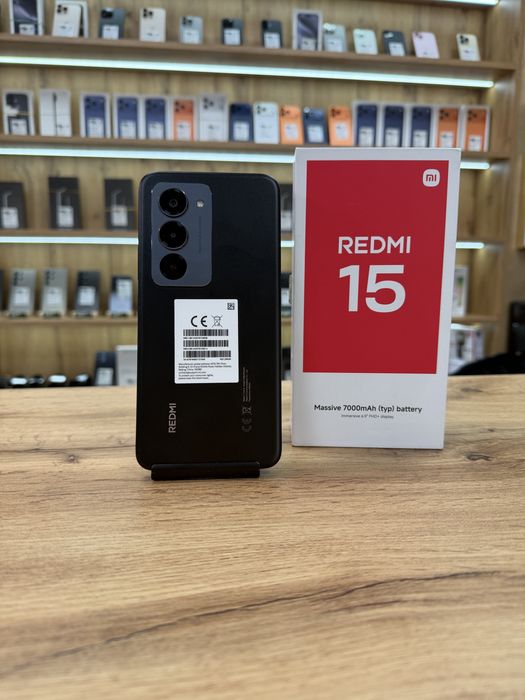 ‼️ Xiaomi Redmi 15 Black 256Gb / 8 Gb ram - Sanatate bat. 100% - Garantie 12 luni
