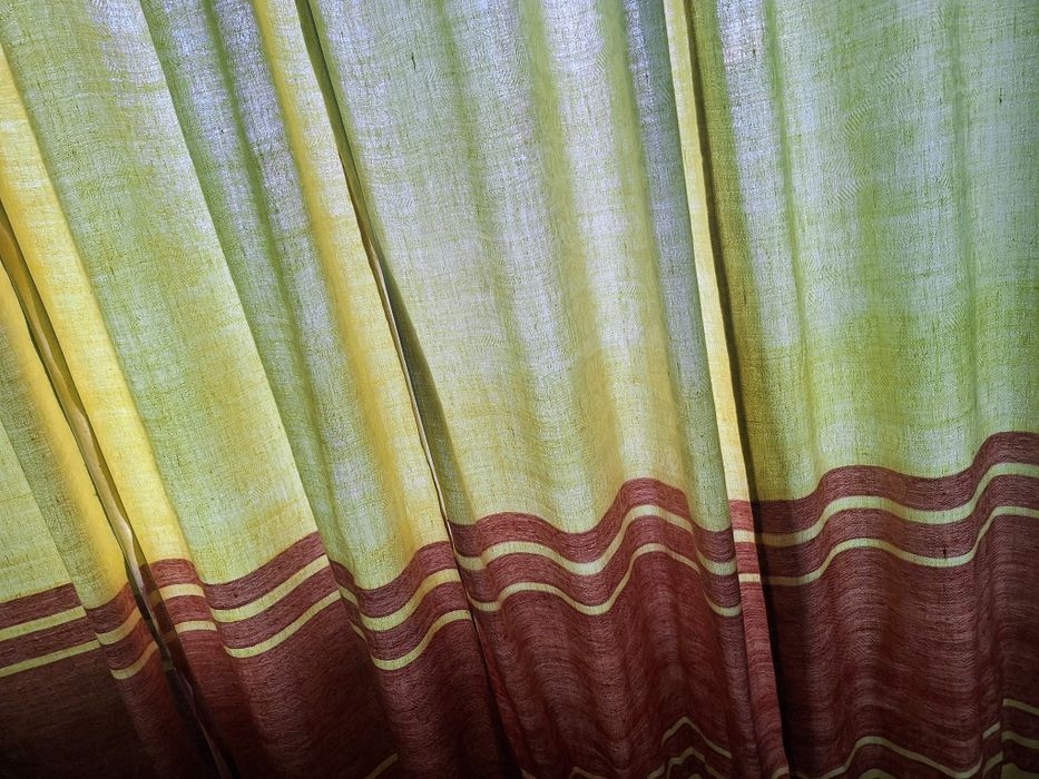 Кухонные шторы лён