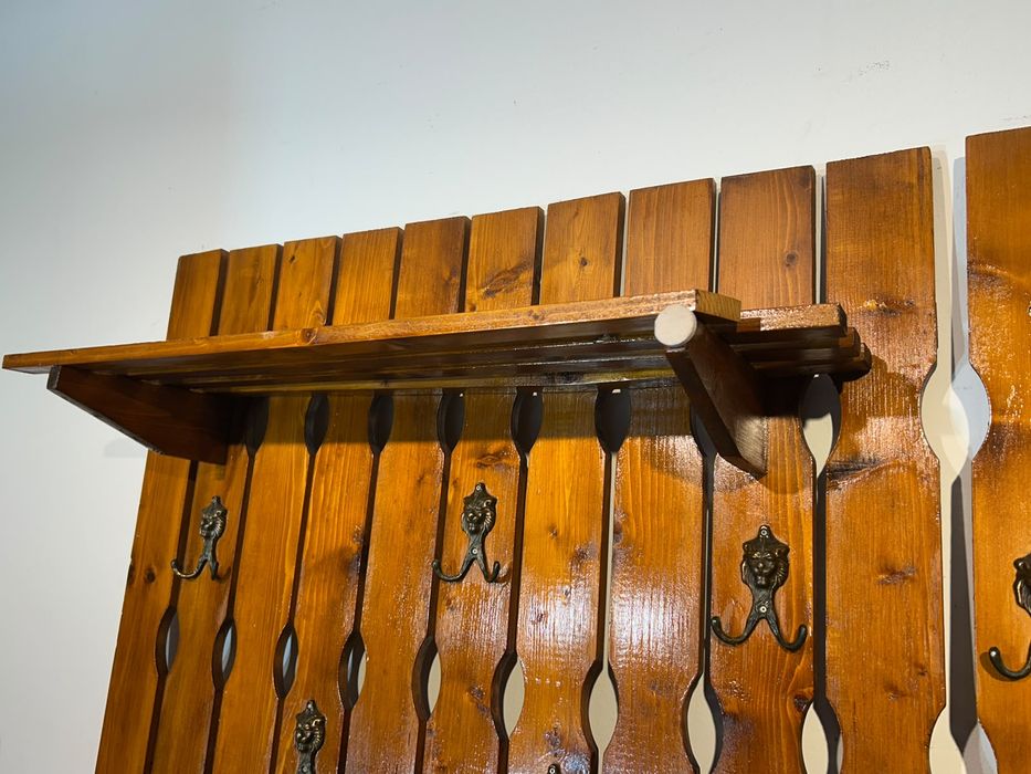 Cuier de Perete Stil Rustic; Suport de Haine
