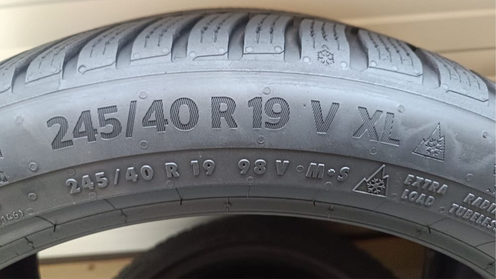 4бр зимни гуми 245/40/19/continental winter contact ts870p/7мм грайфер/