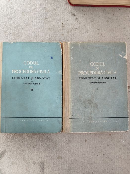 Gratian Porumb - Codul de procedura civila comentat si adnotat, 2 volume, Editura Stiintifica