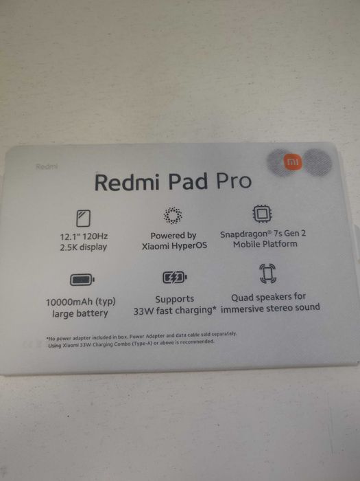 таблет Xiaomi Redmi Pad Pro 128GB НОВ