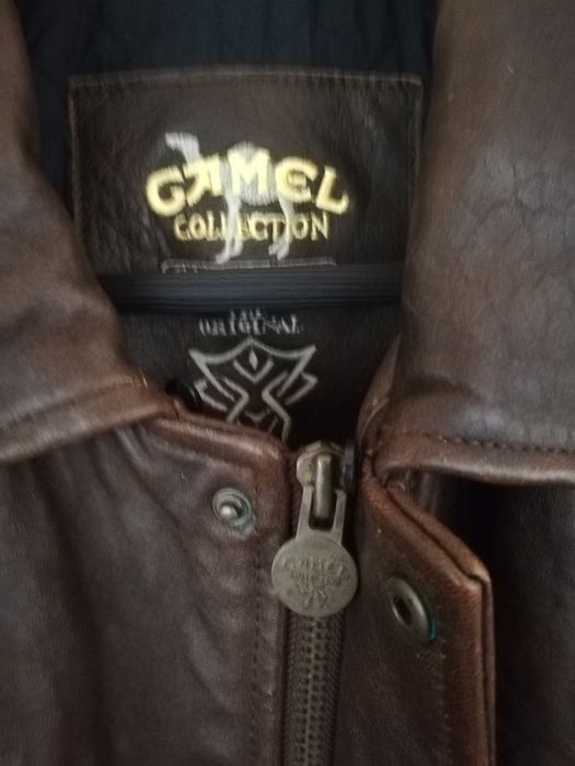 Geaca piele bărbati Camel Xl