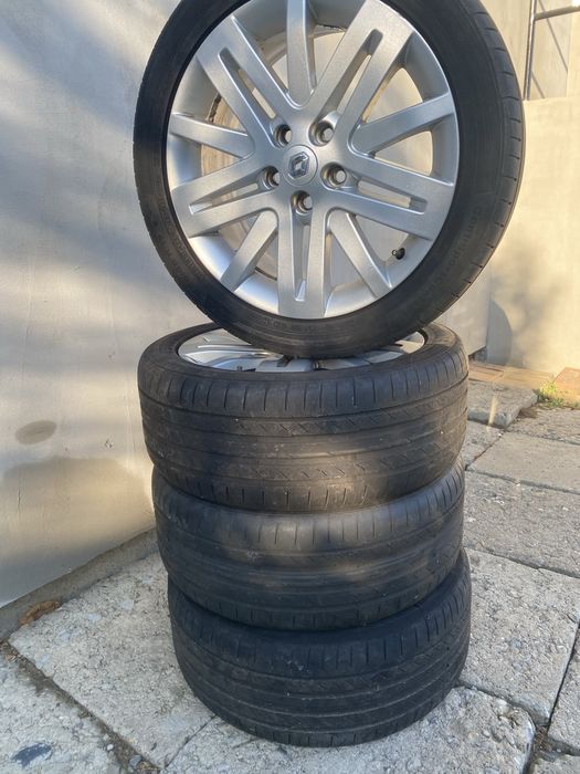 Set 4 Jante Aliaj Origine Renault R17 (5x114.3) - Megane 3 + Anvelope Vara Continental 225/45 R17