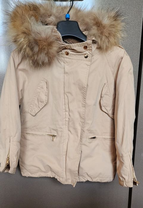 ZARA Яке с естествен косъм Пролет /Есен