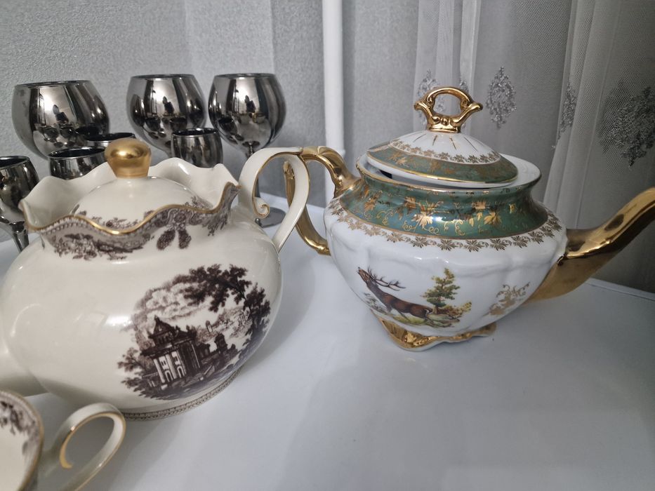 Сервиз Охота кобальт