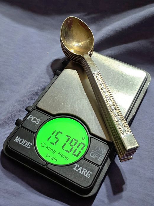 Чайные и кофейные ложки ссср Серебро 875 пр 916 пр По цене за 1 грамм