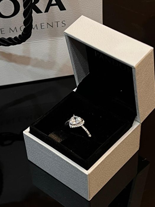 Пандора кольцо серебро