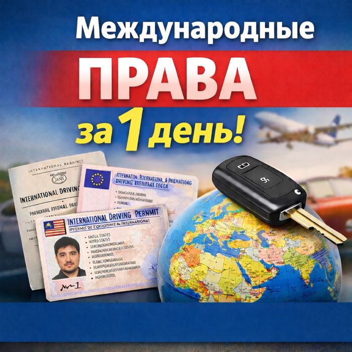 Международные водительское удостоверение МВУ за 1 день