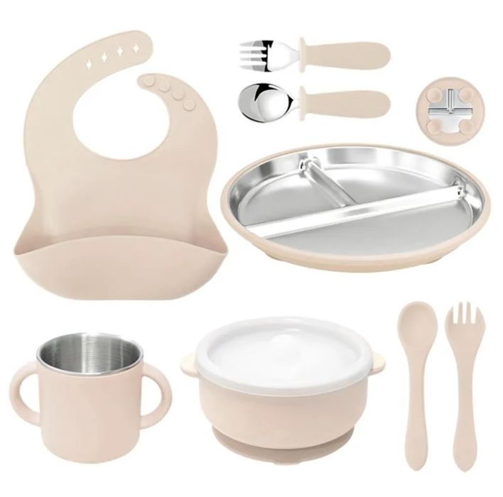 Детская стальная посуда 6в1