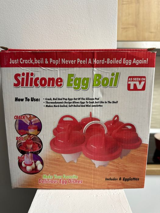Set de forme de silicon pentru fierberea ouălor