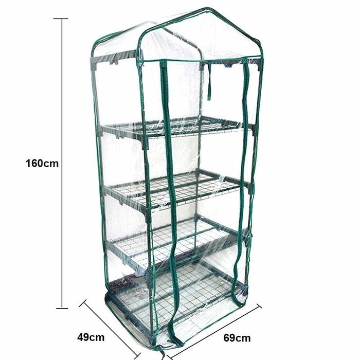 Домашна Оранжерия на 3 и 4 нива за разсад и млади растения 160х69х49см