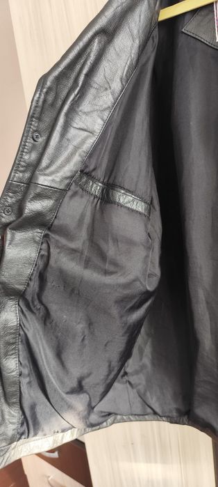 Мъжко кожено яке – естествена кожа, размер M, много запазено