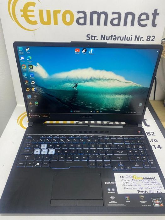 Laptop Gaming ASUS TUF A15 FA506NF cu procesor AMD Ryzen 5 -N2-