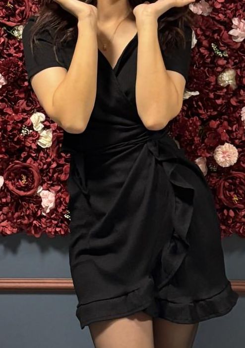 Платье черное короткое