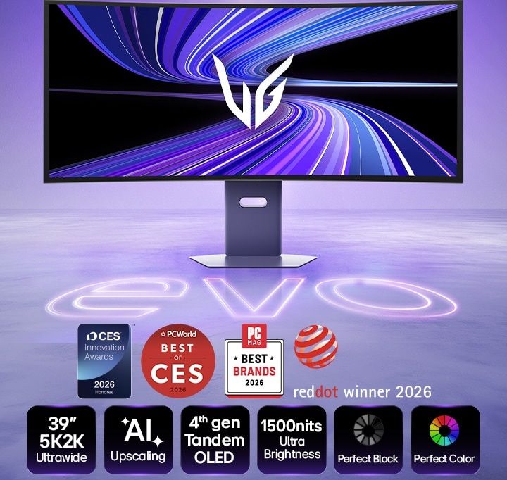 39 Inch UltraGear™ evo GX9, World's First 39" 5k2k tandem OLED Gaming