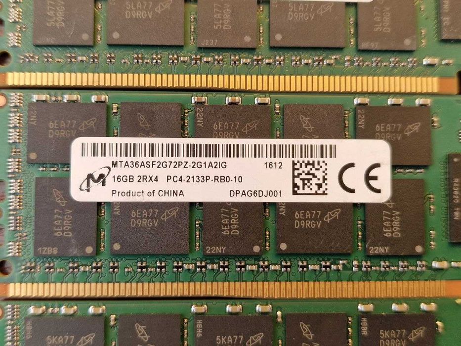 192GB RAM DDR4 Micron 2133MHz Server (12x16GB)