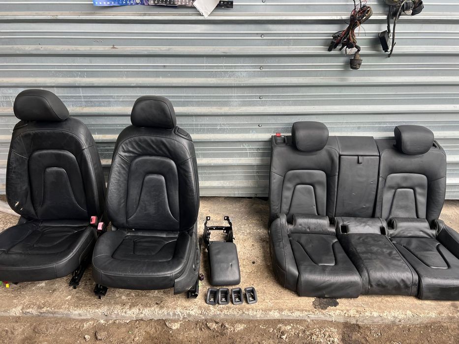 Салон Ауди AUDI A5 2врати Черен кожа Обикноввен Ел. подгрев ном 856