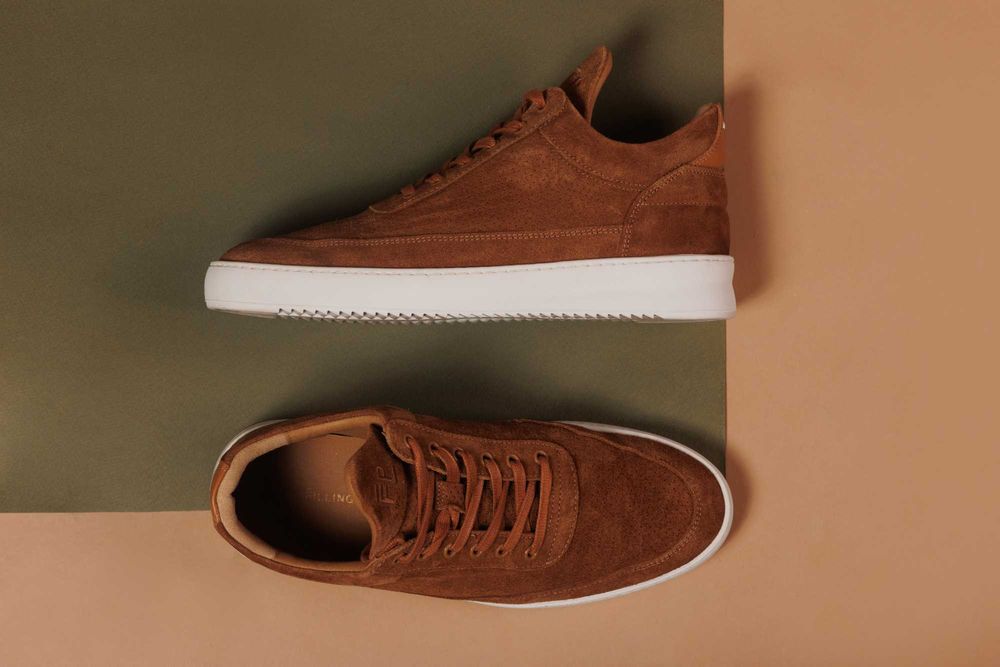 Filling Pieces Low Top Perforated Organic Brown 42