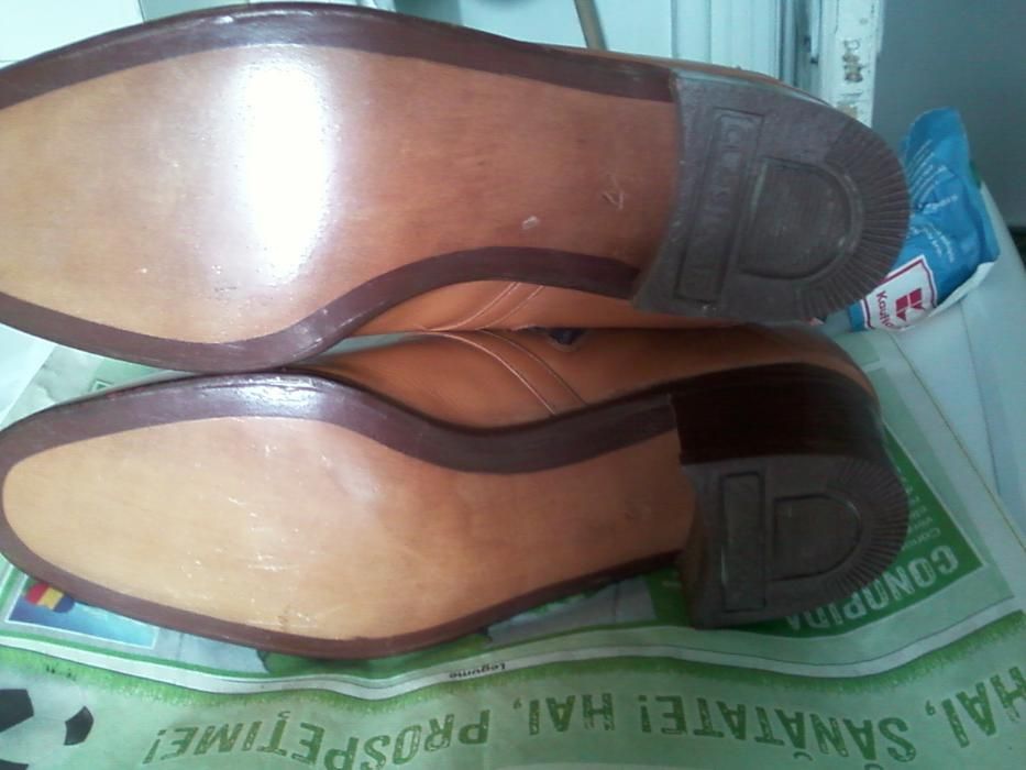 Cizme barbati noi, piele naturala, marimea 41.