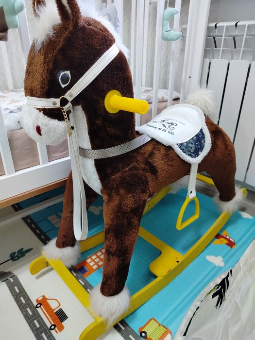 Детская лошадь кочалка