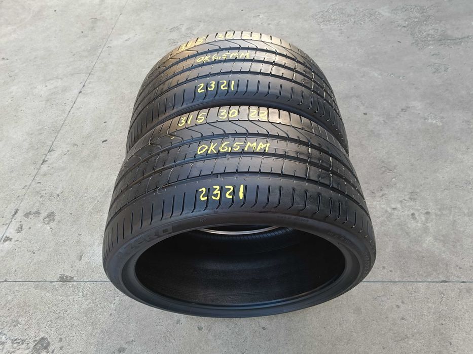 Doua anvelope de vara 315 30 22 pirelli p zero 6,5 mm dot 2321