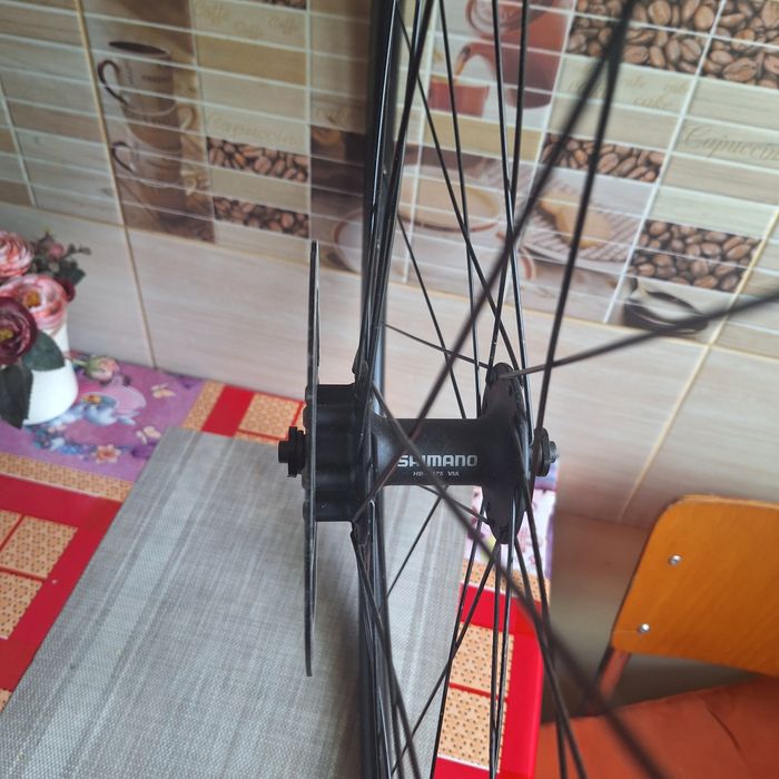 Frâne v-brake Shimano Deore, Roata oata fata Crosser disc, roata 28 si 26 fata dinam in butuc