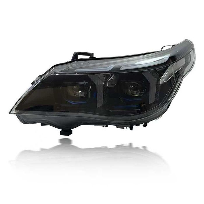 Faruri Full LED BMW Seria 5 E60 E61 DRL Alb/Galben Plug&Play GARANTIE
