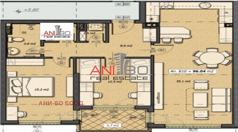 Продава се Тристаен апартамент в София, Малинова долина - 115 кв.м за 1805 €/кв.м - Снимка #10