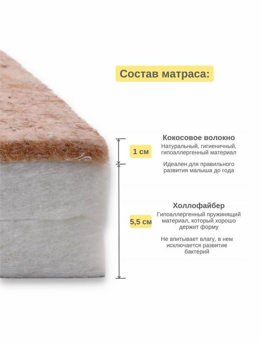 Российский детский матрас из кокоса