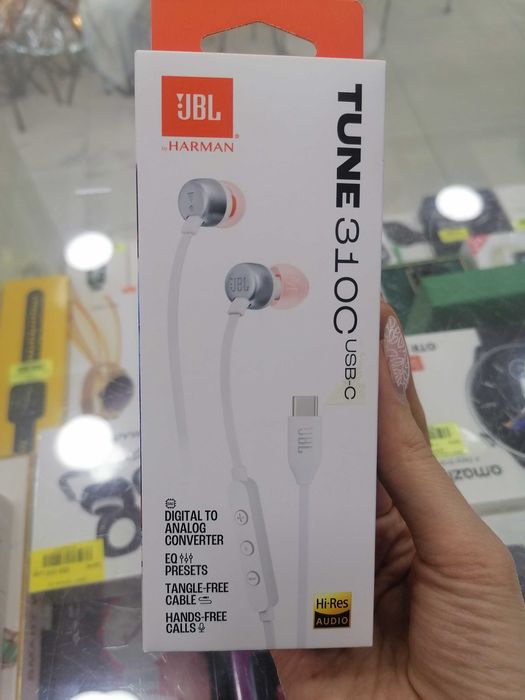 Проводные наушники на Type-C JBL 310 C, Type-C наушники