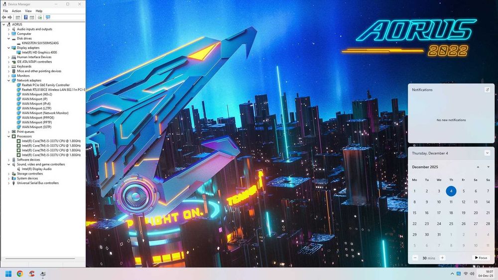 Vand Mini PC Gigabyte i5 Quad/16GB DDR3/SSD 240GB/WiFi/W11 la 500lei