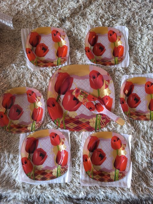 Тортница набор тарелок