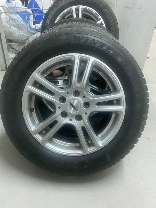 4бр. алуминиеви джанти 5X112 с гуми 215/60/16