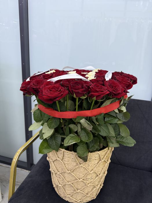 Букет свежих роз