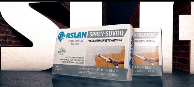 Aslan MP75 gips suvoq sprey suvoq mashinali suvoq 30kg