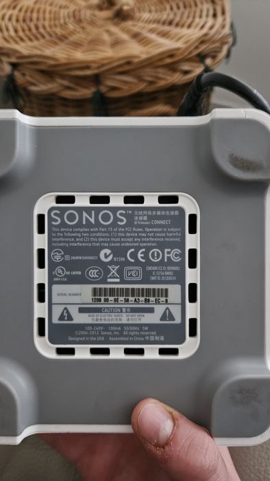 Sonos Connect – Wi-Fi аудио стриймър ПРИЕМАМ КОМЕНТАР ПО ЦЕНАТА